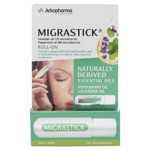 Migrastick Roll-On 3ml Arkopharma ease migraines and headaches